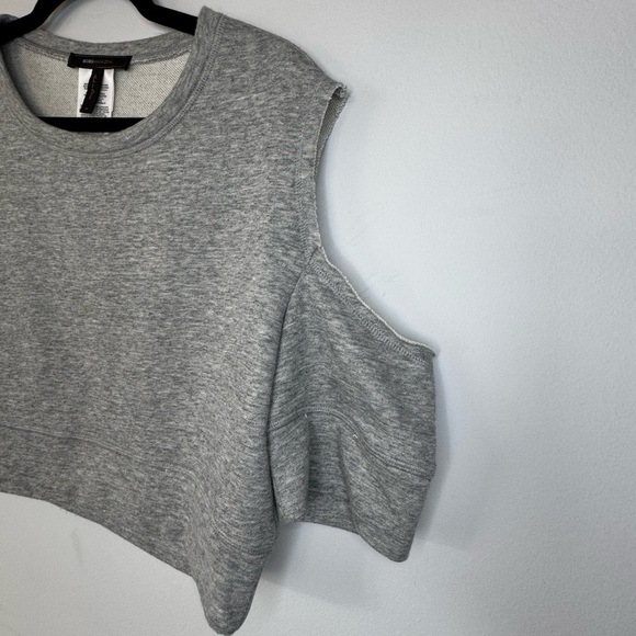 BCBGMaxAzria Gray Cropped Cut Out The Top - Picture 3 of 16